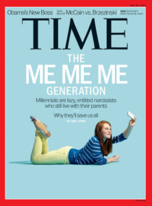 Ejemplo de copywriting para la generación millennial, realizado por la revista Time.