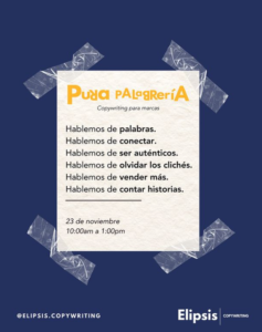 El taller "Pura palabrería" se enfocó en crear textos persuasivos, sin ser como los demás con un toque de originalidad.